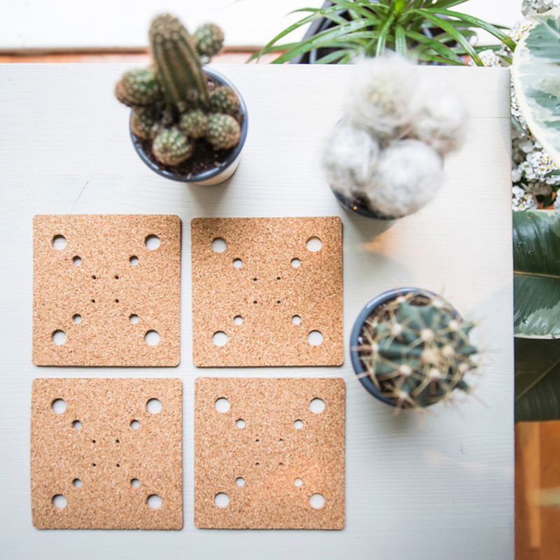 geometric coasters set of 4