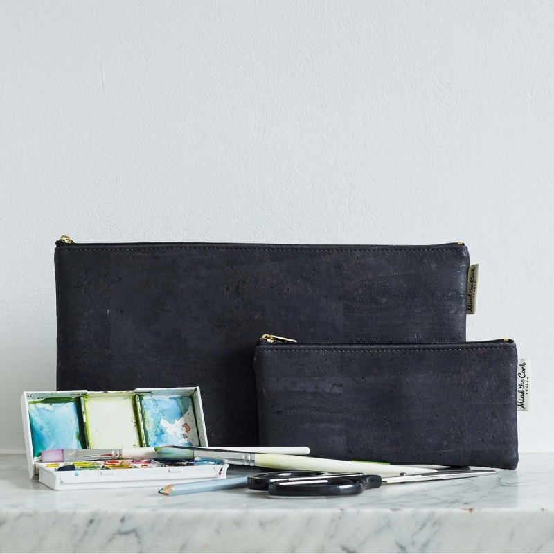 Eiras cork leather case - Black