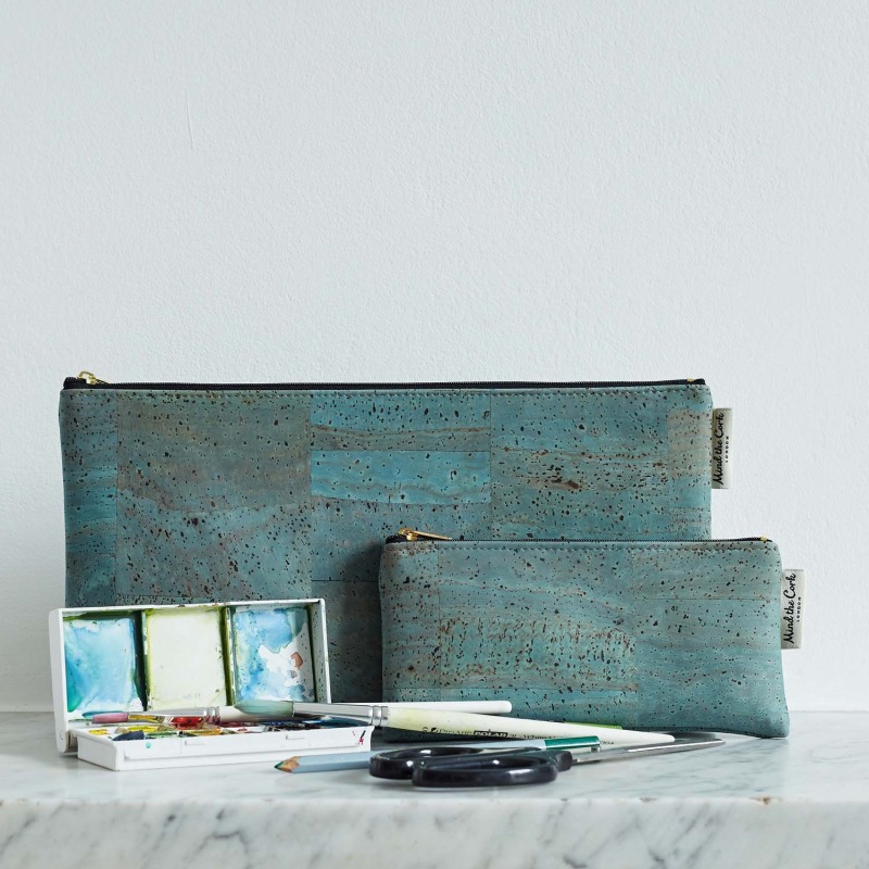 Eiras cork leather case - Cinza